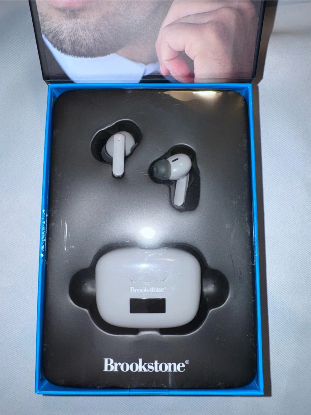 Brookstone EliteTouch True Wireless Pro Earbuds in Grey, NEW in Sealed Box